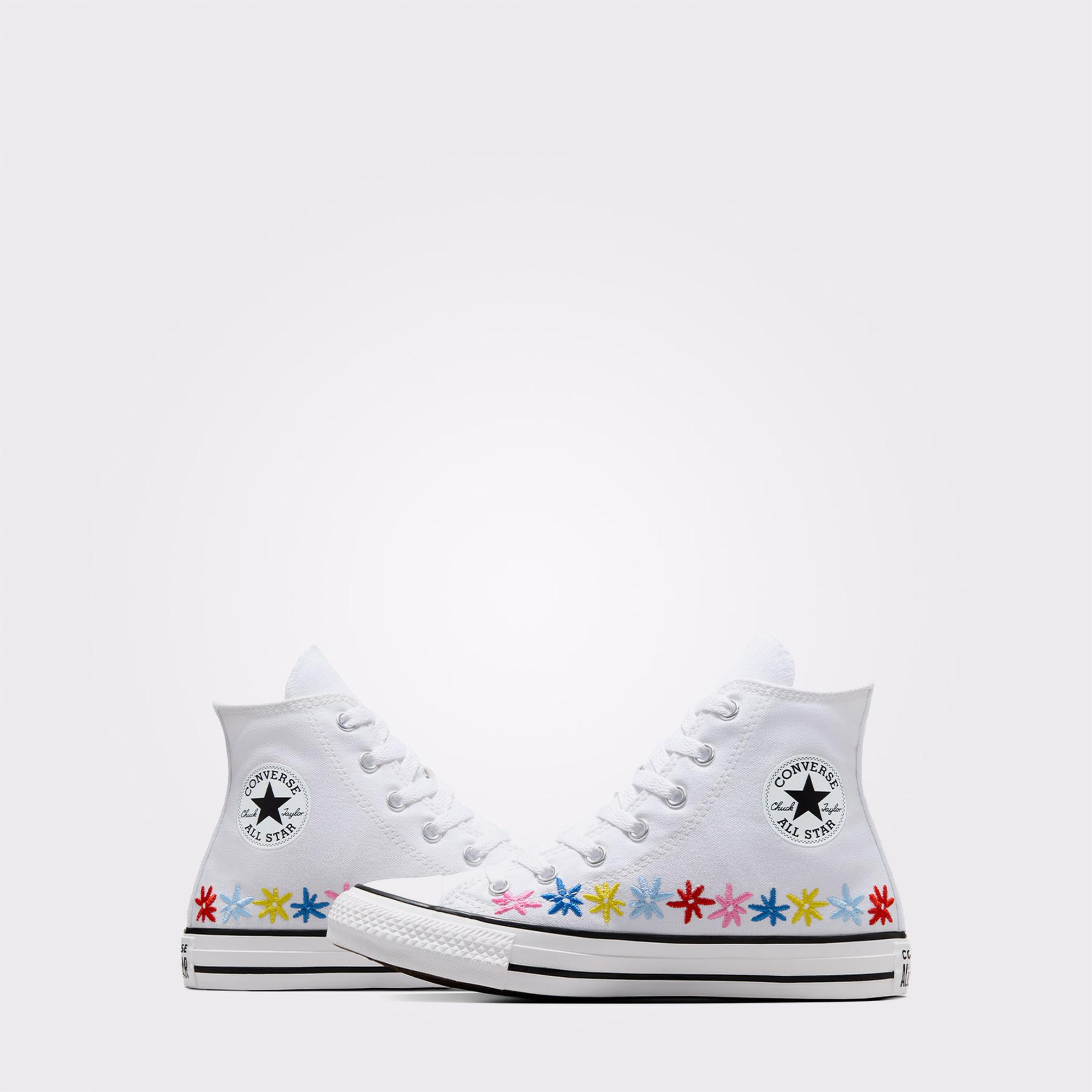  Converse Chuck Taylor All Star Floral Çocuk Beyaz Sneaker