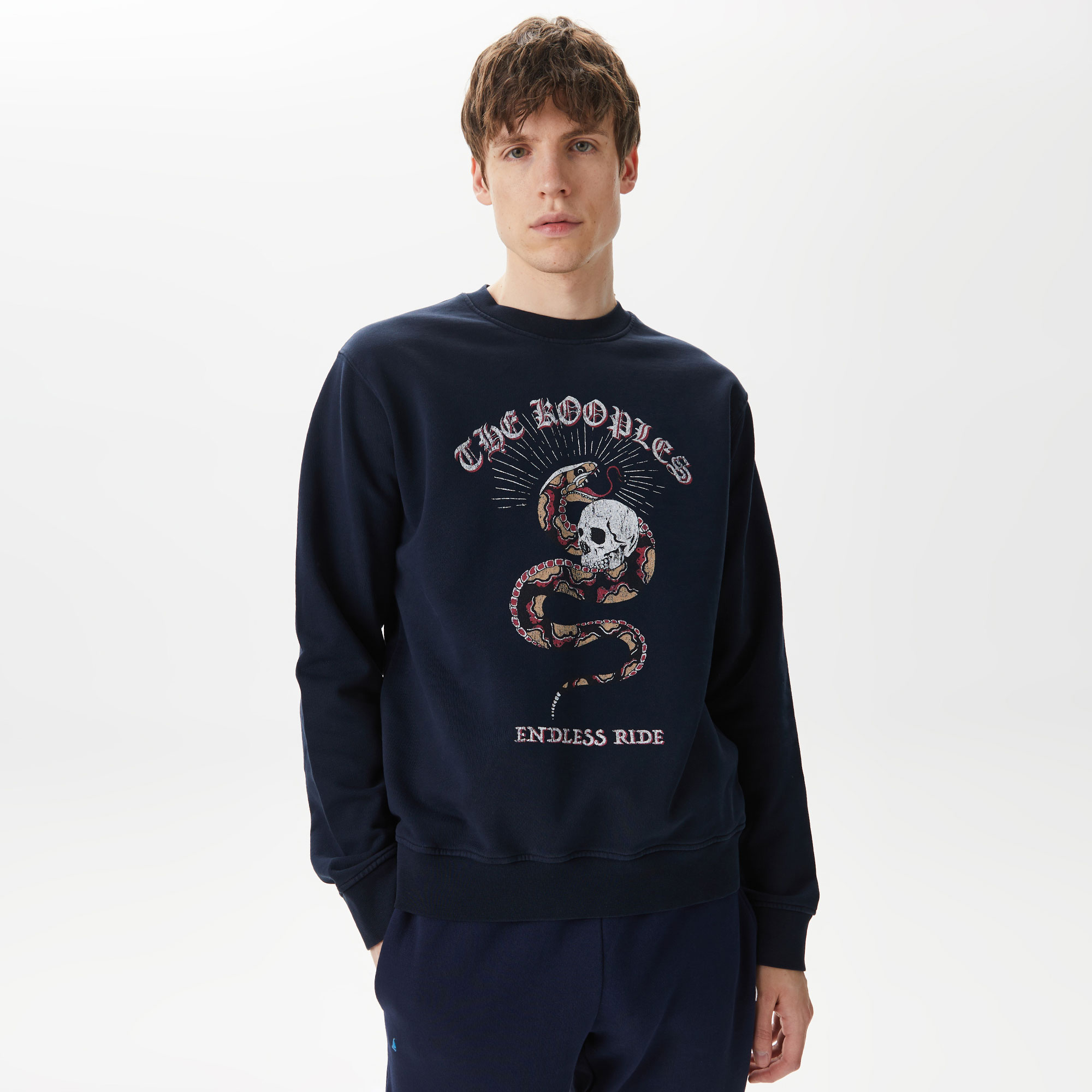 The Kooples Classic Erkek Lacivert Sweatshirt