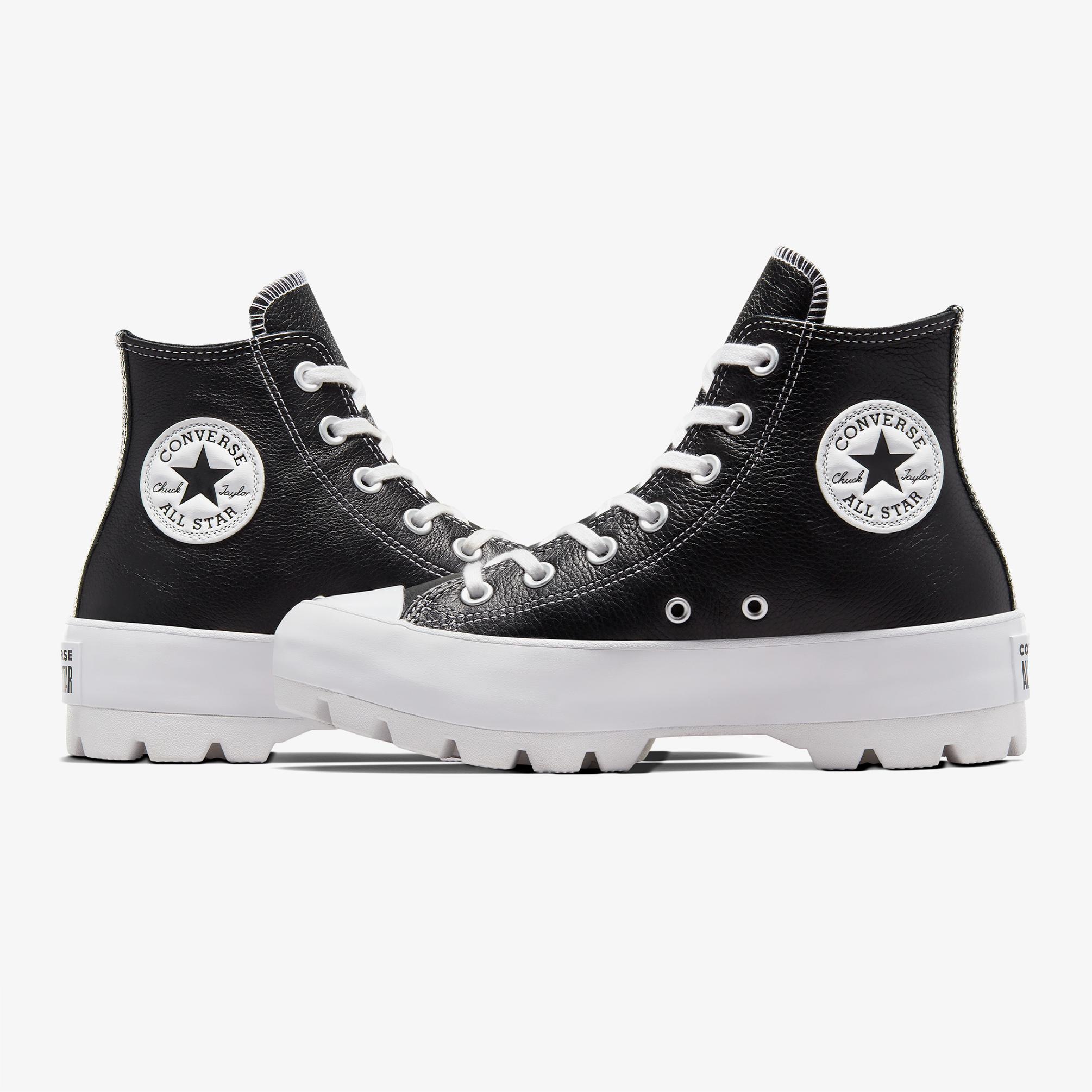  Converse Chuck Taylor All Star Lugged Leather Unisex Siyah Sneaker