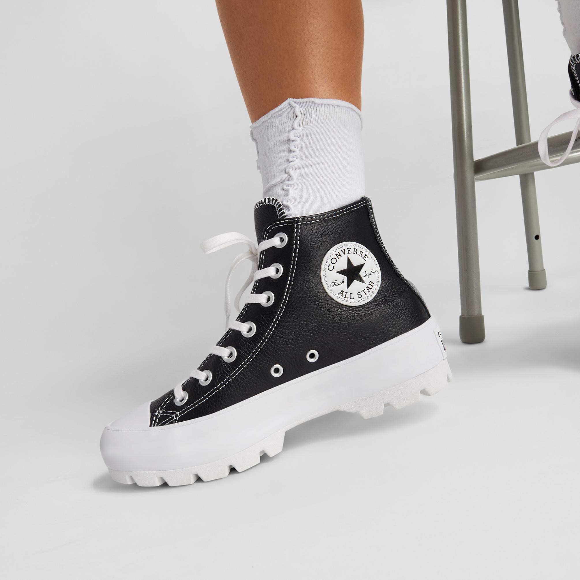  Converse Chuck Taylor All Star Lugged Leather Unisex Siyah Sneaker
