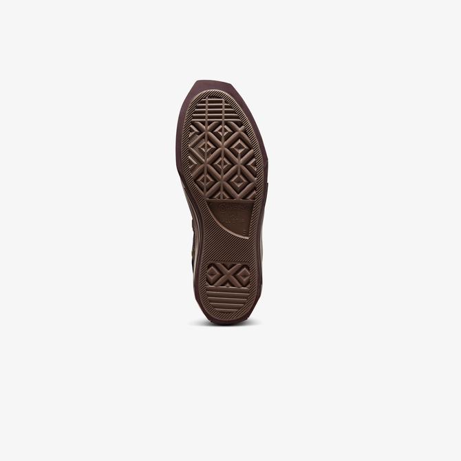  Converse Chuck 70 De Luxe Squared Unisex Bordo Deri Platform Sneaker