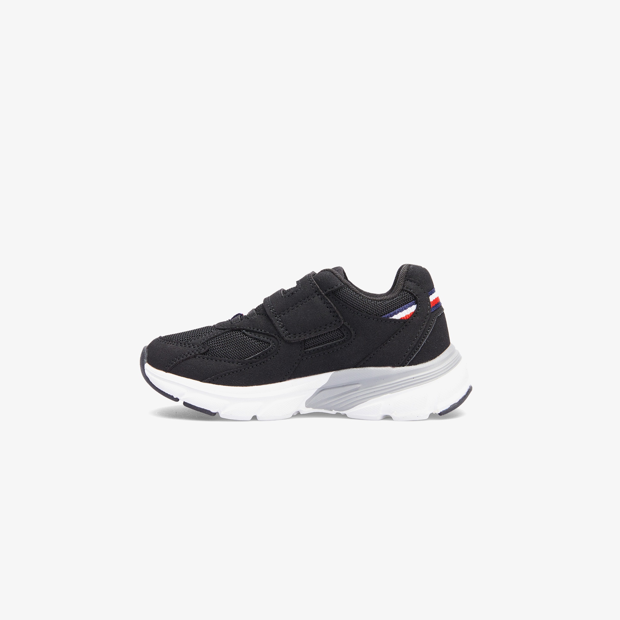  Tommy Hilfiger Flag Low Cut Lace Up Velcro Çocuk Siyah Sneaker