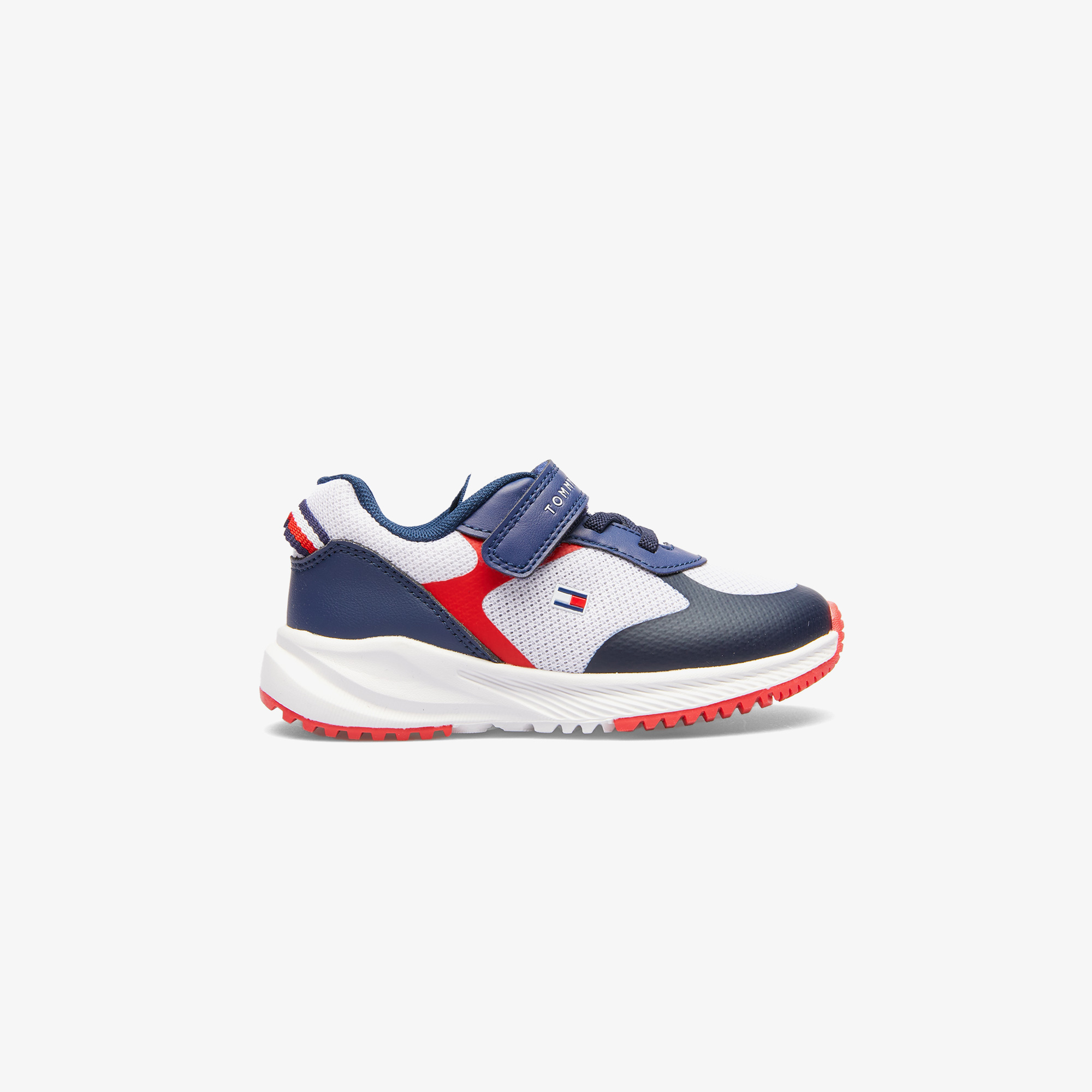 Tommy Hilfiger Flag Low Cut Lace Up Velcro Çocuk Mavi Sneaker