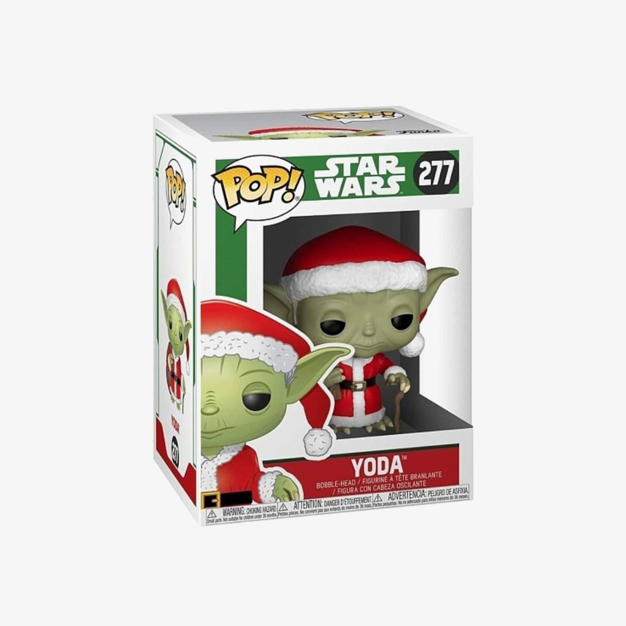 Funko POP Star Wars: Holiday Santa Yoda Renkli Figür