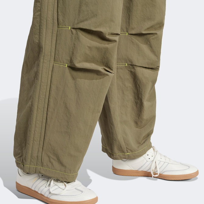  adidas Parachute Erkek Yeşil Bol Paça Eşofman Altı