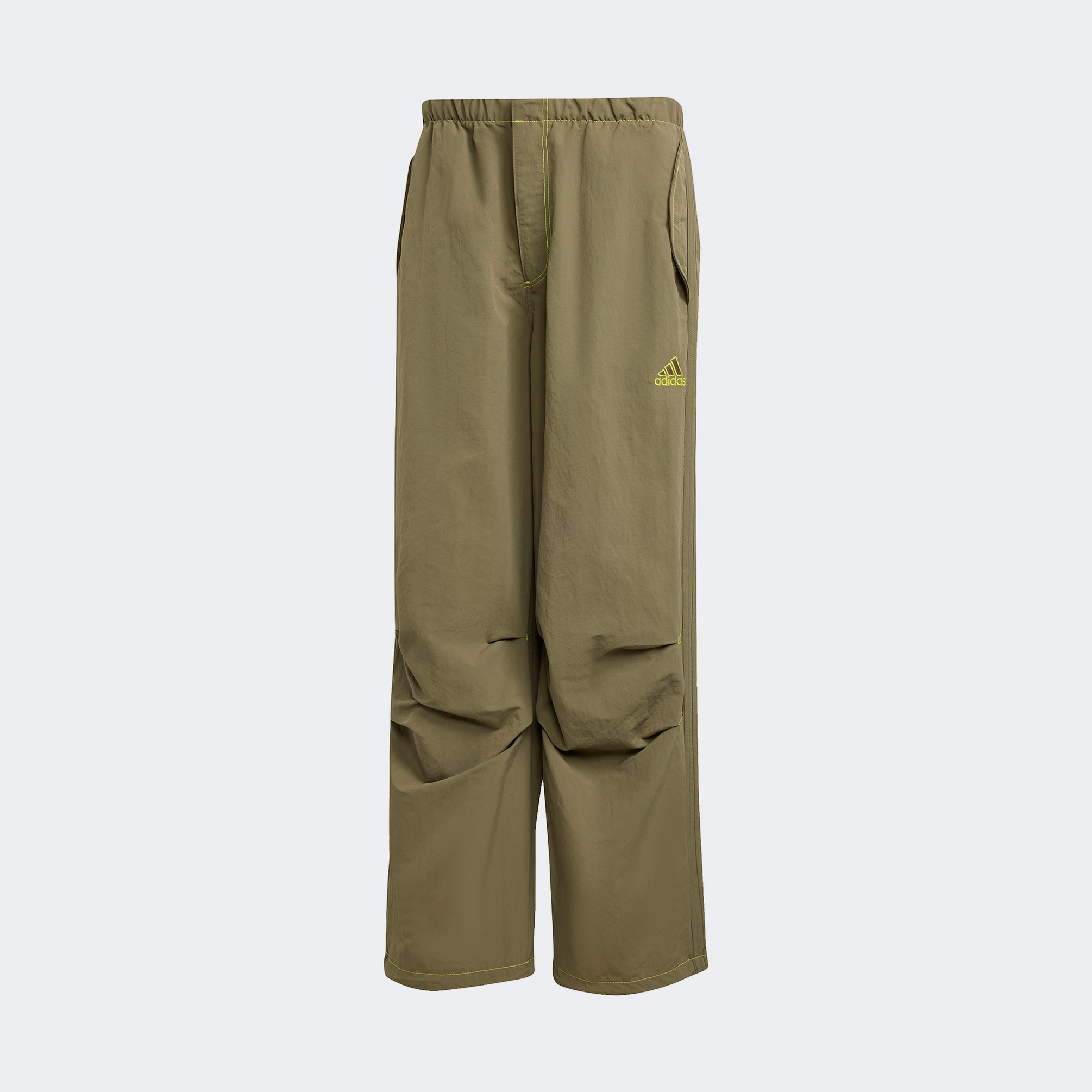  adidas Parachute Erkek Yeşil Bol Paça Eşofman Altı