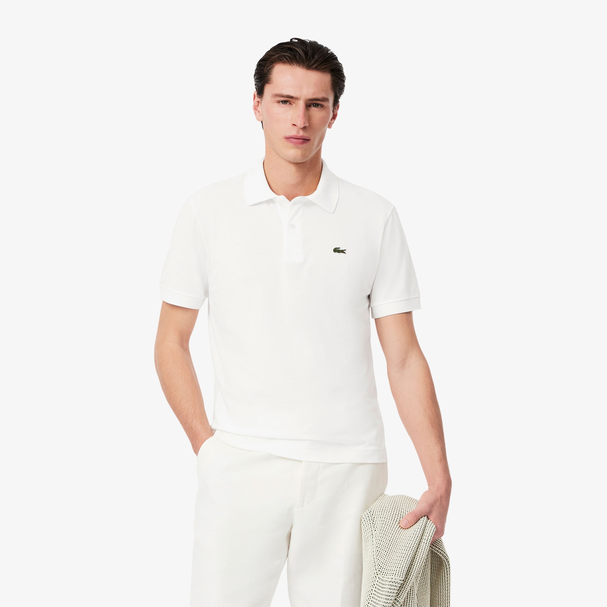  Lacoste L.12.12 Erkek Beyaz Polo