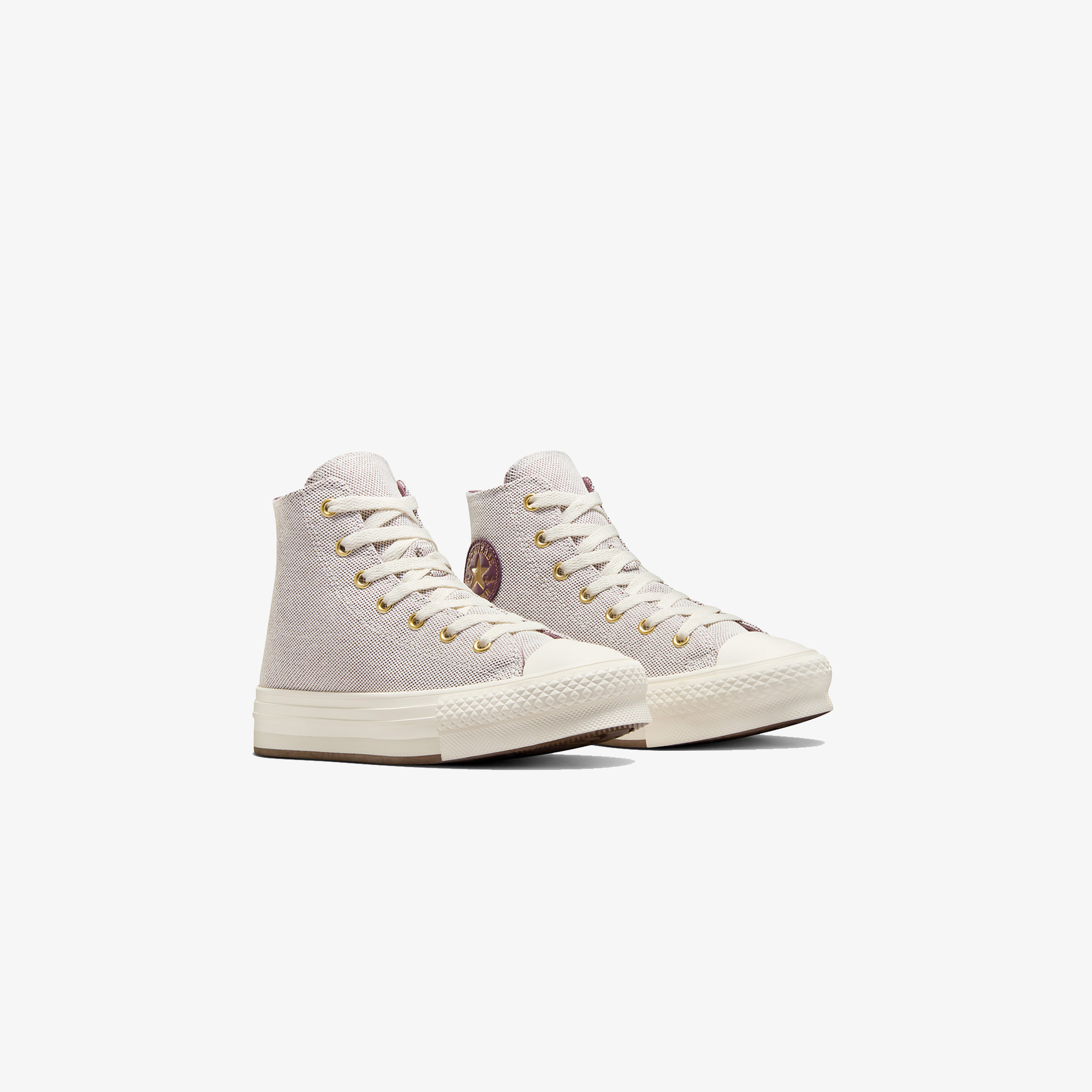 Converse Chuck Taylor All Star Eva Lift Gold Luxe Çocuk Gri Sneaker