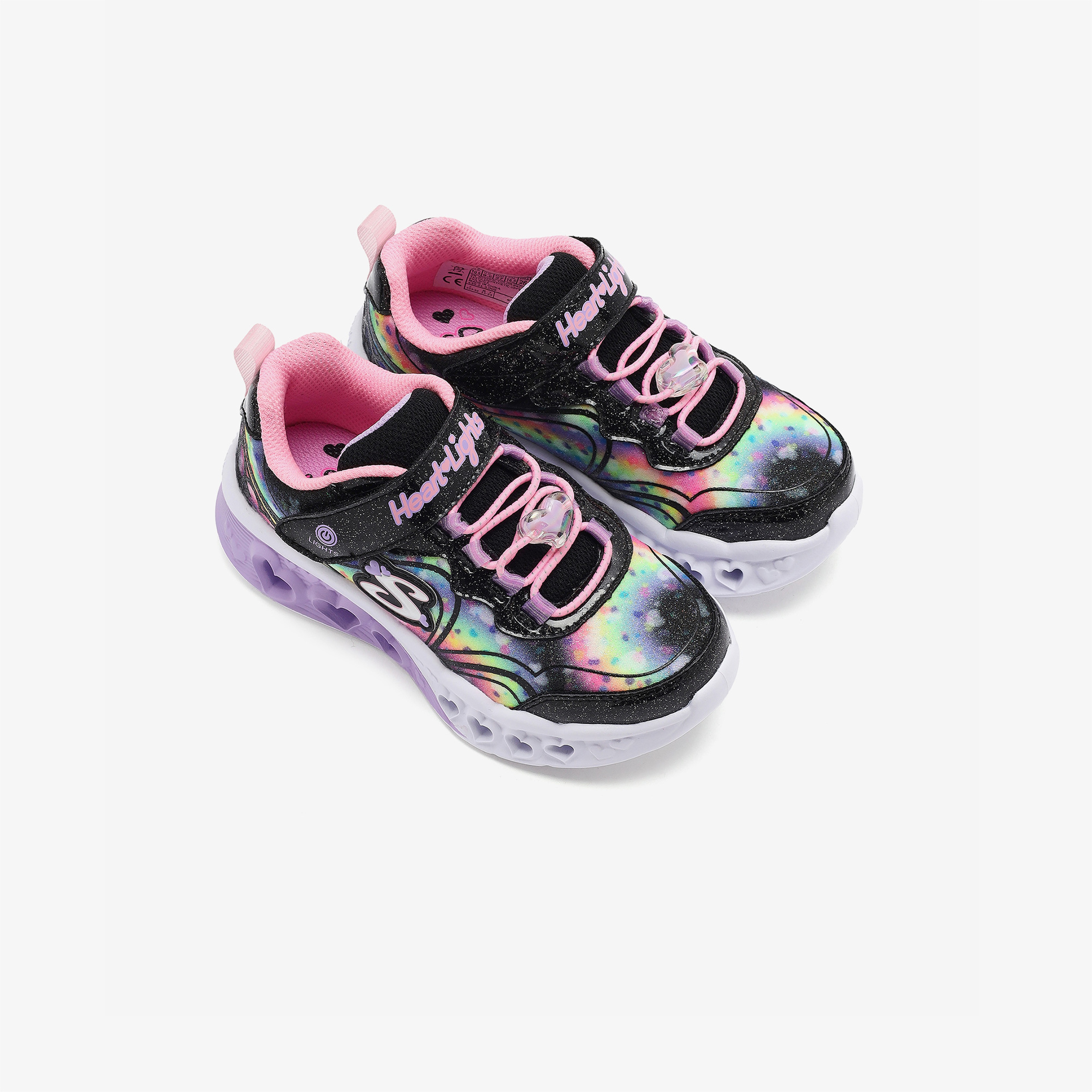 Skechers Flutter Heart Lights Çocuk Siyah Işıklı Spor Ayakkabı