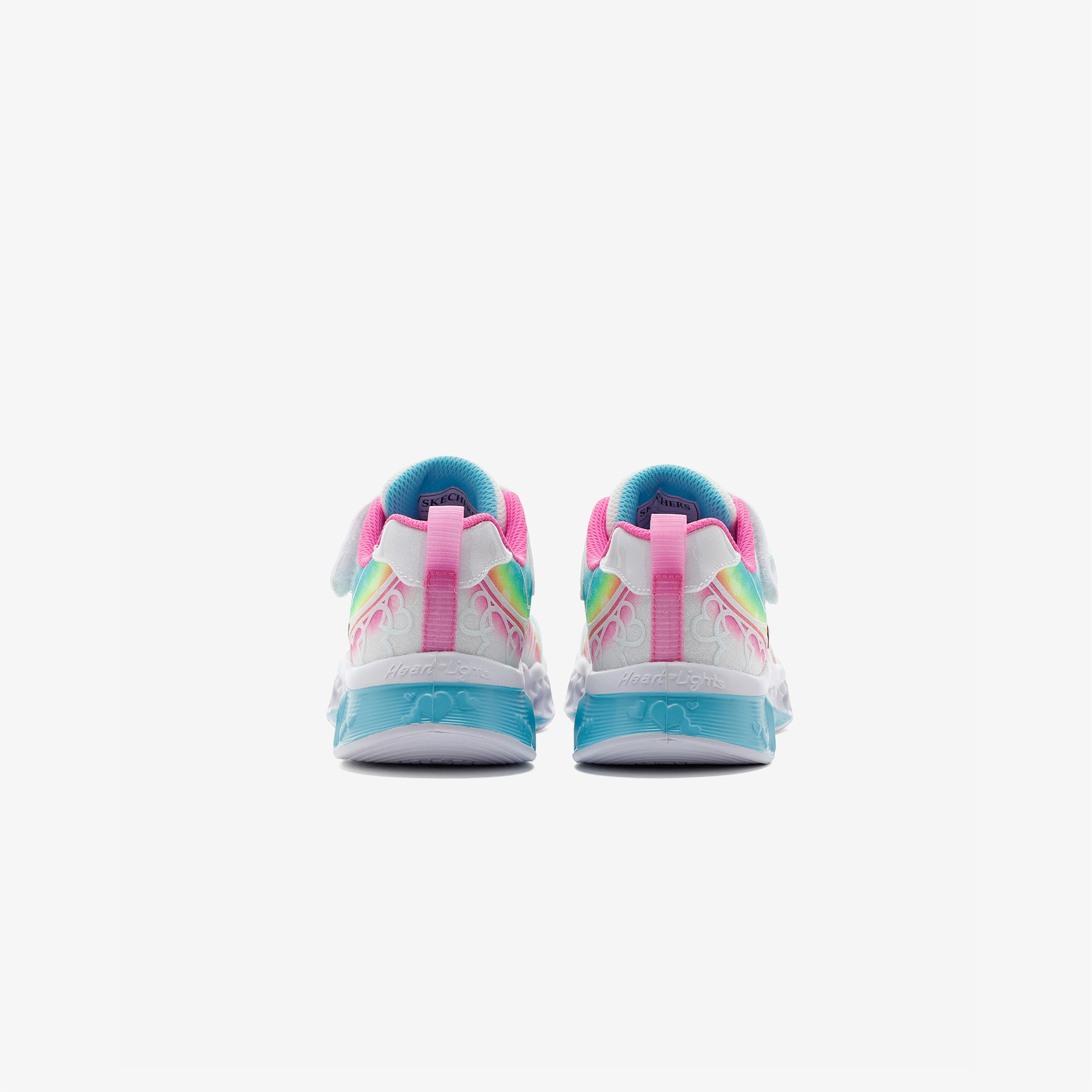 Skechers Flutter Heart Lights Groovy Swirl Çocuk Beyaz Işıklı Spor Ayakkabı