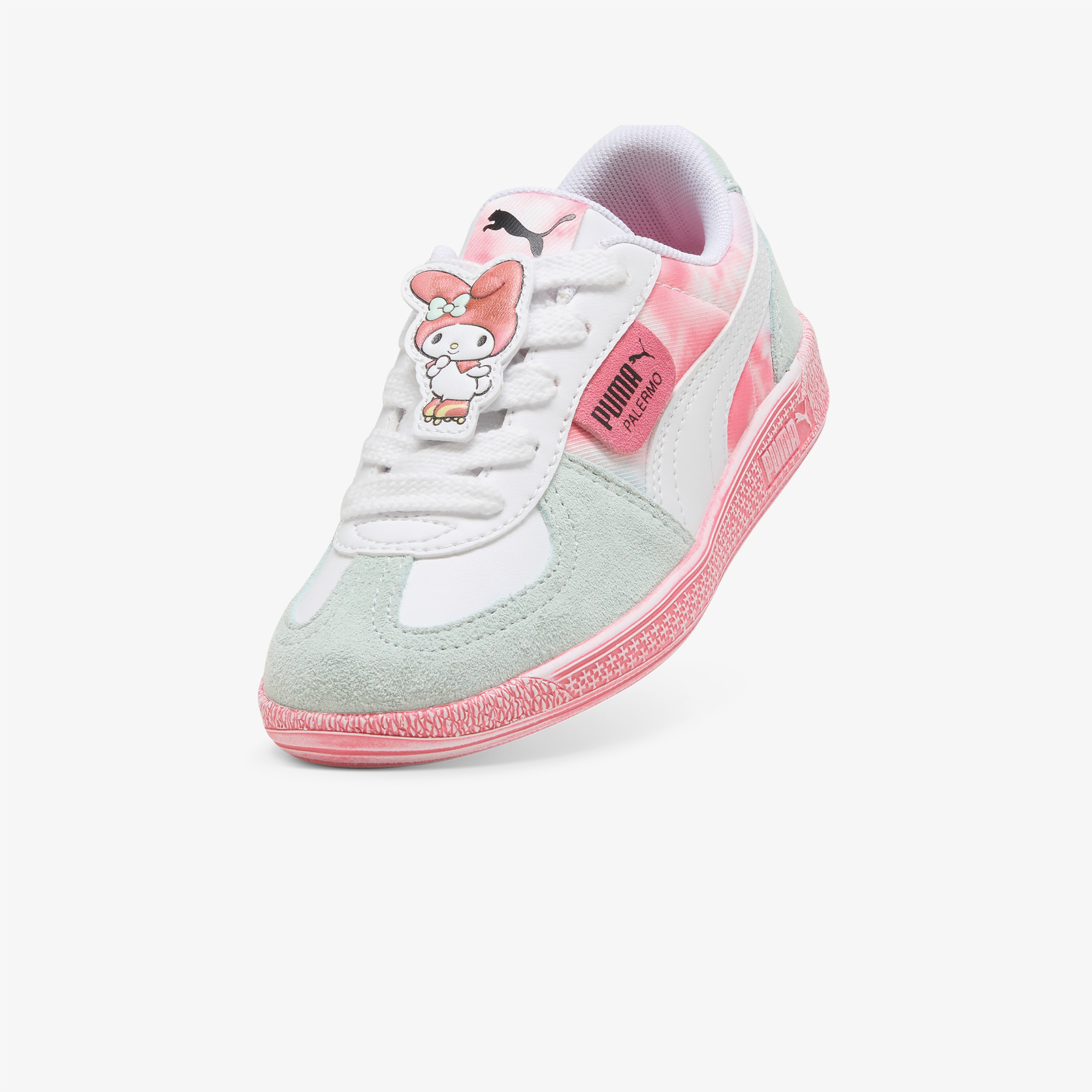 Puma Palermo Hello Kitty & Friends Çocuk Yeşil/Pembe/Beyaz Sneaker