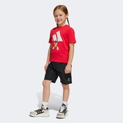 adidas Disney Goofie Çocuk Kırmızı/Siyah Şort Takımı