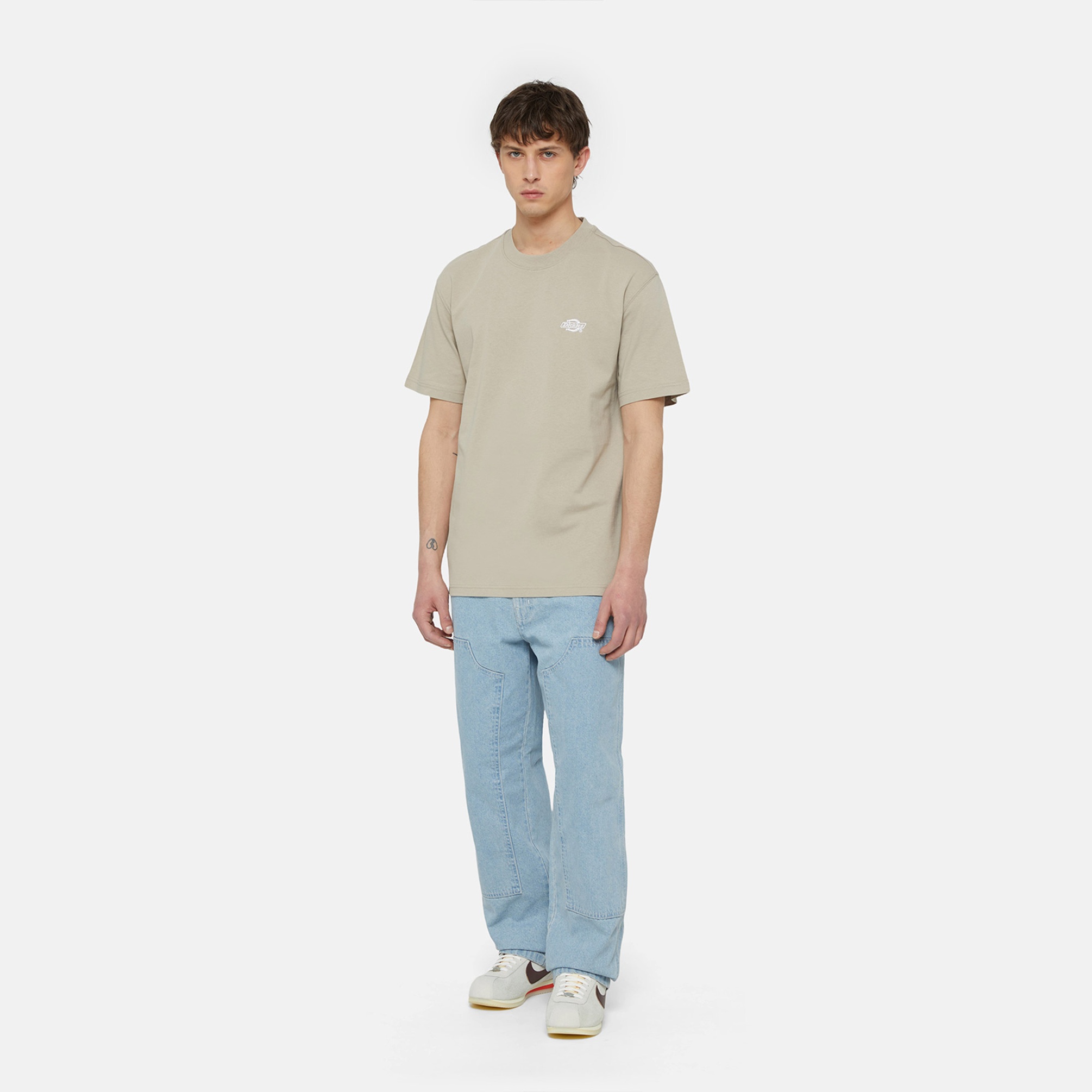  Dickies Summerdale Ss Erkek Krem T-Shirt