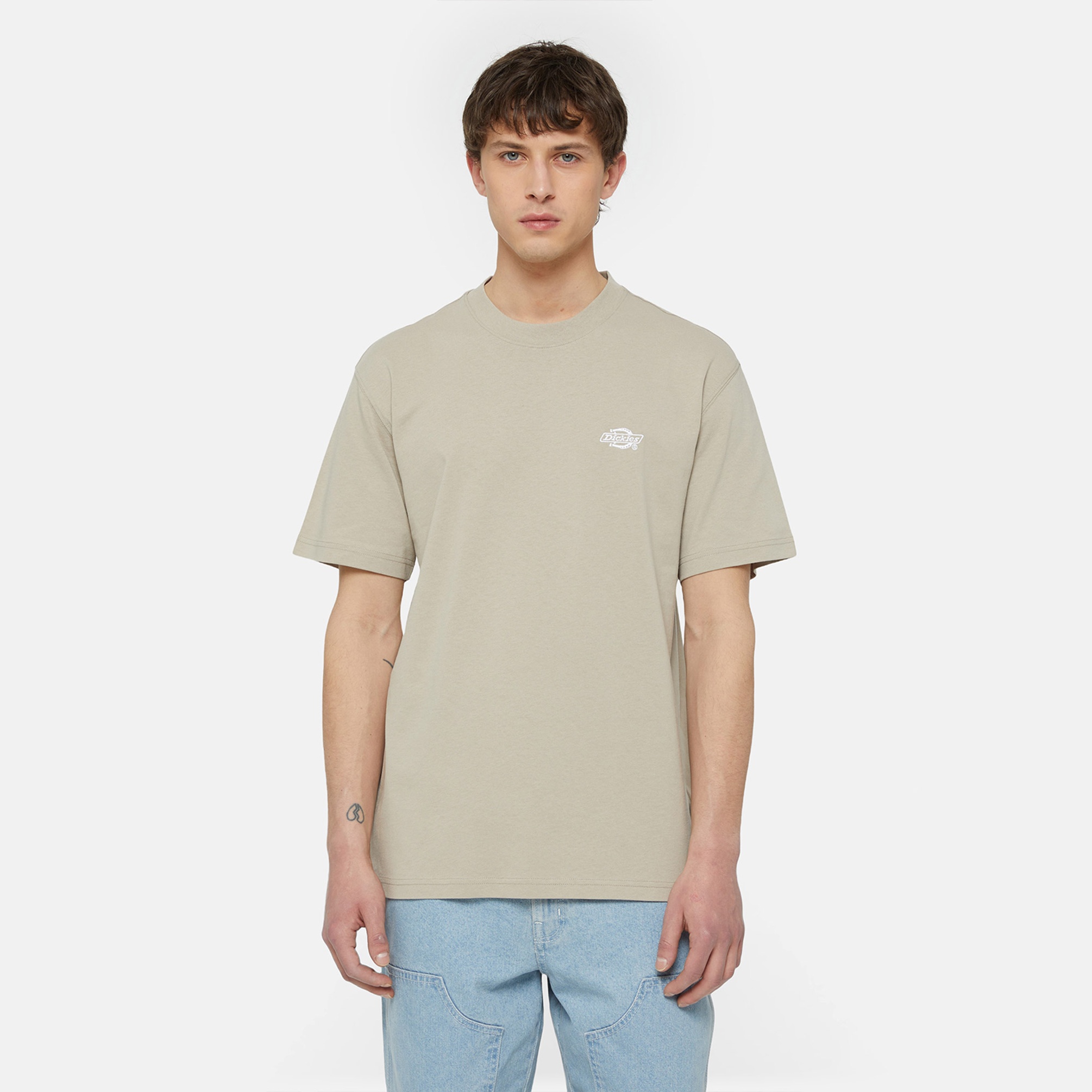  Dickies Summerdale Ss Erkek Krem T-Shirt