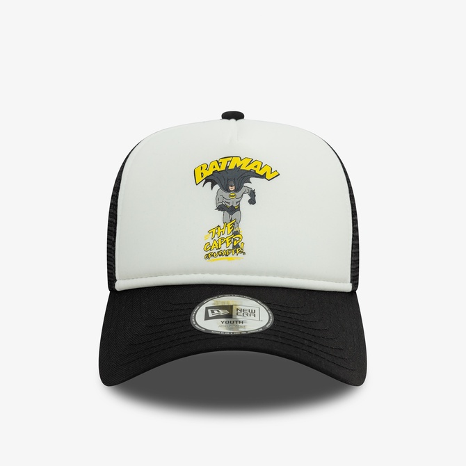  New Era DC Batman Caped Crusader Çocuk Beyaz Şapka