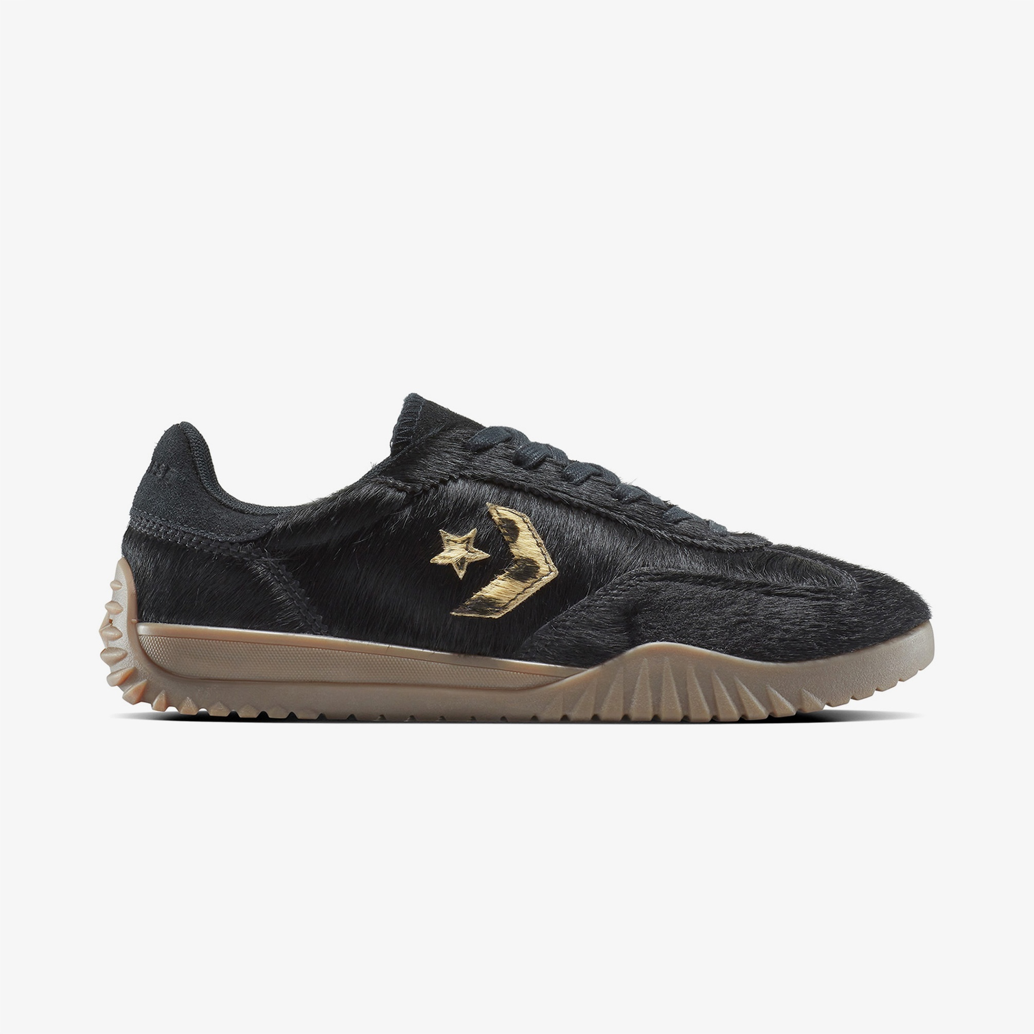  Converse Run Star Trainer Pony Hair Unisex Siyah Sneaker