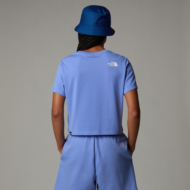  The North Face Sımple Dome Cropped Slim Kadın Mavi  T-Shirt