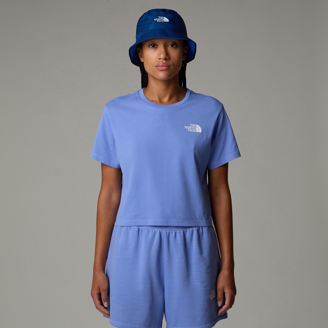  The North Face Sımple Dome Cropped Slim Kadın Mavi  T-Shirt