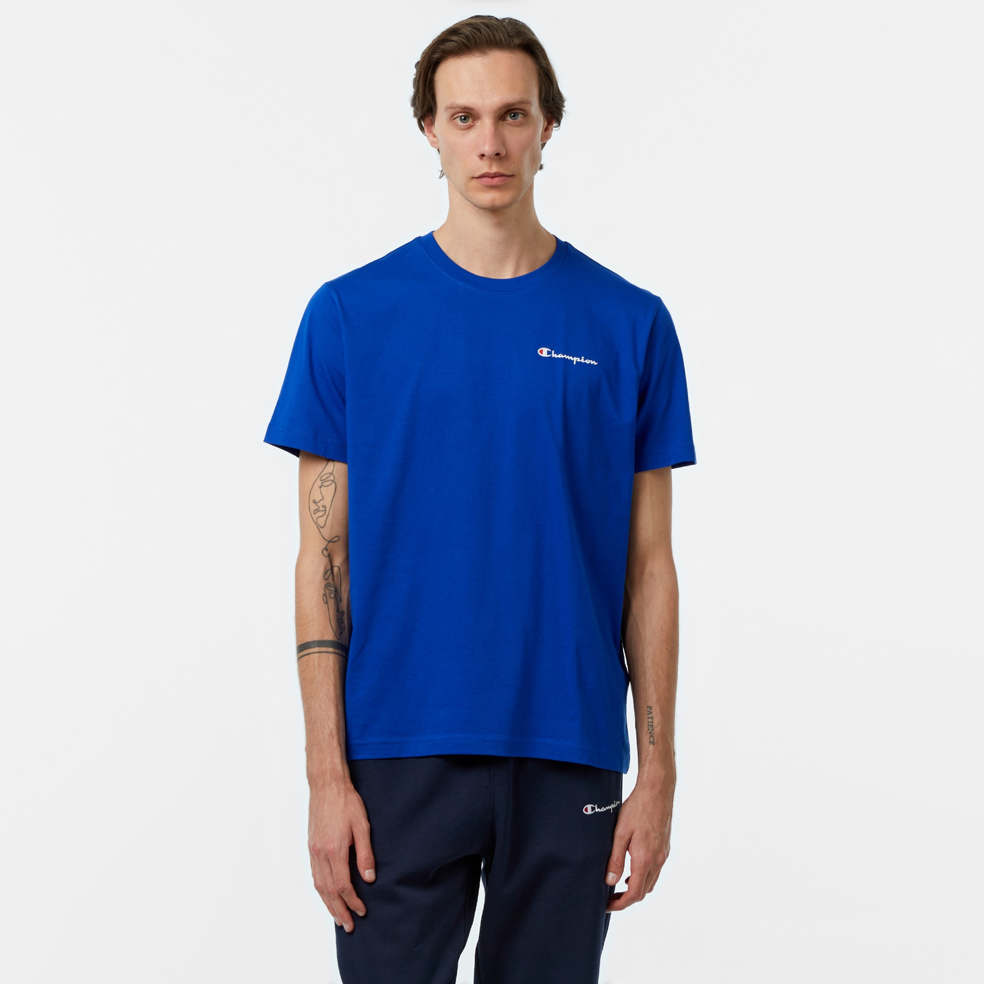  Champion Icons SS Erkek Mavi T-Shirt